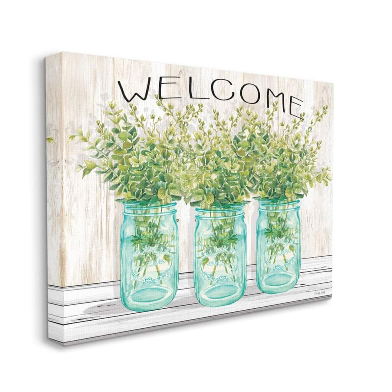 Stupell Industries Country Greenery Welcome Wall Accent